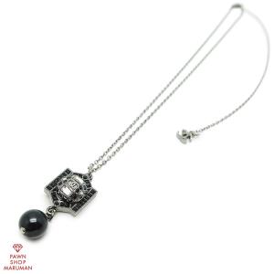 CHANEL（シャネル） ロゴバレッタ C24B メタル ブラック×シルバー金具