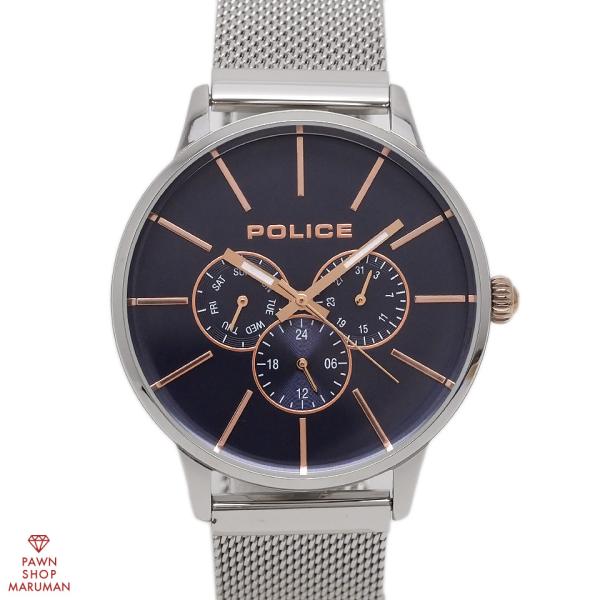 POLICE ポリス SWIFT スウィフト 14999JS-03MM クォーツ SS ネイビー 【...