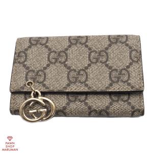 GUCCI（グッチ） GGスプリーム 6連キーケース GGチャーム付き 212111