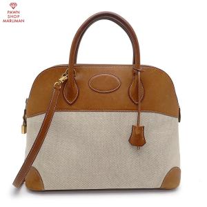 HERMES（エルメス） ヴァルパライソPM トワルシェブロン×レザー