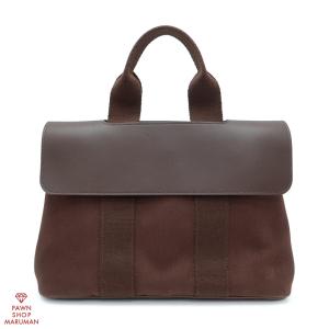 HERMES（エルメス） ヴァルパライソ ロングPM ハンドバッグ ブラウン