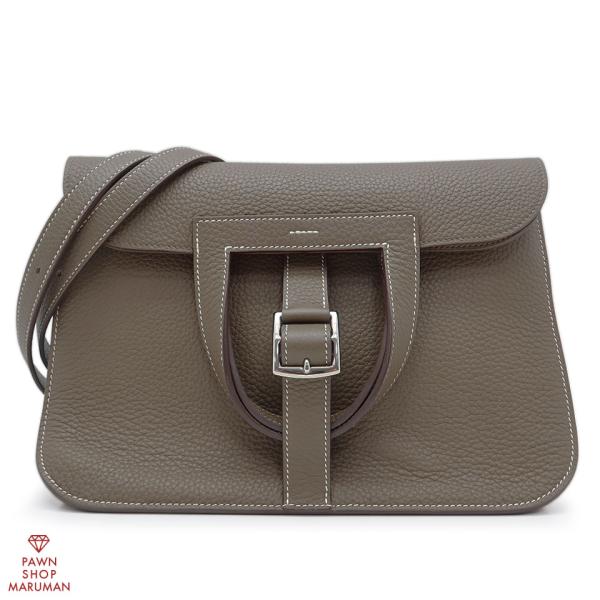 HERMES エルメス アルザン31 B刻印 トリヨンクレマンス エトゥープ×シルバー金具 5WAY...