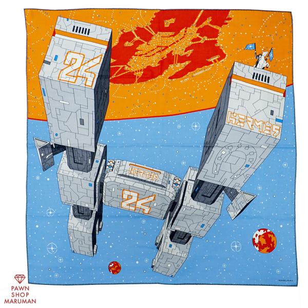 HERMES エルメス カレ100 HERMES ODYSSEY 103445T 03 カシミア70...