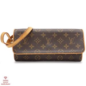 LOUIS VUITTON◇ポシェット・ツインGM_モノグラム・キャンバス_BRW/PVC