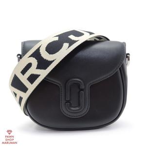 MARC JACOBS マークジェイコブス THE SMALL SADDLE BAG 2S3HMS003H03 レザー ブラック×シルバー金具【丸万質舗】