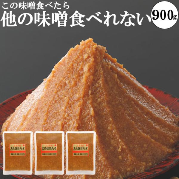 味噌 化学調味料無添加味噌 手作り味噌 小分け お試し グルテンフリー  ヴィーガン 300g×3
