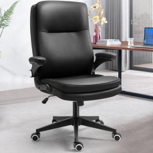 オフィスチェア デスクチェア 跳ね上げ式アームレスト パソコンチェア 360度回転 肘置き付き オフィスチェア ワークチェア　通気性 在宅勤務 椅子