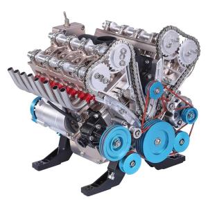V8 エンジンモデルキット、動作機能付き DIY...の商品画像