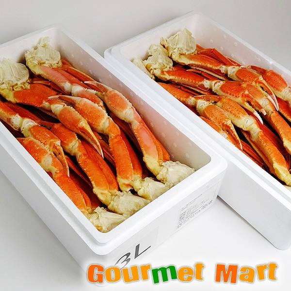 翌々日お届け対応！ズワイガニ脚 2kg×2箱セット ゆでがに かに カニ 蟹 ずわいがに ずわい蟹 ...