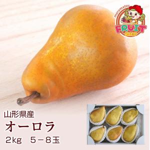 ギフト 洋梨  山形県産 西洋梨 オーロラ 2kg (5-8玉)