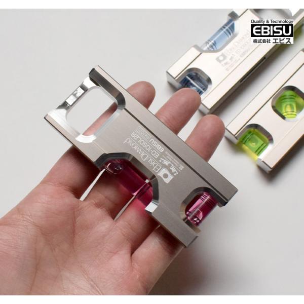 アルミ削り出し 多用途 水平器 100mm ソリッドレベル 2 エビス EBISU ED-10SOL...
