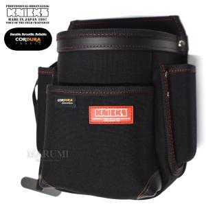 KNICKS（ニックス） 腰道具 ツーウェイタイプ帆布生地ヌメ革補強3段腰