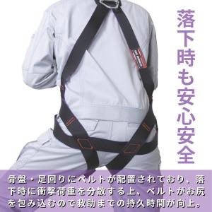 特別色フルハーネス型 安全帯 藤井電工 TSU...の詳細画像4