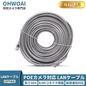 LANケーブル 30M RJ45 CAT6 イーサネットケーブル 爪折れ防止 企業様向け 業務用 屋外用 超高速カテゴリー6 1000Mbps 250MHz RJ45 グレー