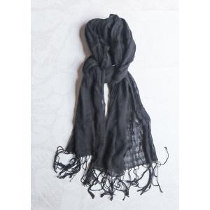 ネコポス発送可 春夏 スカーフ 長方形 小さめ 37x180cm 綿 黒 ブラック 無地 ガーゼタッチ マフラー エトワール海渡 Ac234 Marumi 通販 Yahoo ショッピング