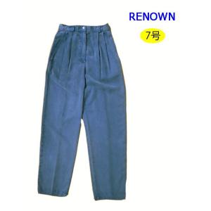 ７号　テンセルパンツ　インディゴブルー（レディレナウン　RENOWN）ミセス