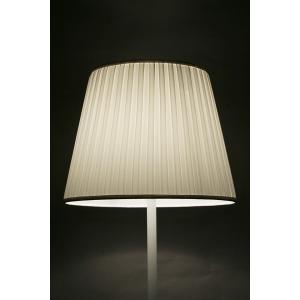 ランプシェード　スタンド交換用　アーム式　直径35cm　ボックスプリーツ　ホワイト　シェードのみ　照明　日本製