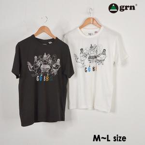 メール便可 ジーアールエヌ GU921056F-M3 USAコットンアニマルプリントTEE メンズ トップス Tシャツ カジュアル バーベキュー アウトドア 大人 男性 GRN 1000904｜marumiya-world