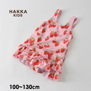 メール便可 ハッカキッズ M M ストロベリープリントスイムワンピース キッズ ベビー トップス 水着