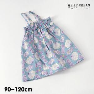 メール便可 ホイップクリーム 3005 M12m ちょうちょ柄2wayワンピ トップス キッズ ボトムス スカート Cream ワンピース 子供服 送料無料 Whip 日本製