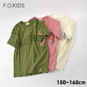 メール便可 エフオーキッズ R207370 M16m 中古 リメイク切替tシャツ Jr キッズ ジュニア 4022662 ロゴプリント 半袖tシャツ ワッペン トップス F O Kids 子供服