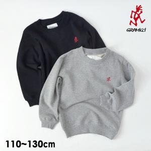 メール便可 グラミチ GKJK-21F203-K-mm13 KIDS ONE POPINT SWEATSHIRT/キッズワンポイントスウェットシャツ [110-130] キッズ トップス GRAMICCI 4024114｜marumiya-world