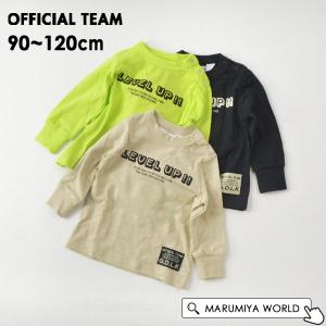 スラブ天竺ゲームロゴTシャツ キッズ ロンT Tシャツ トップス 長そで 長袖 ロゴT オフィシャルチーム 4025879 1223002-m12mm メール便可｜marumiya-world