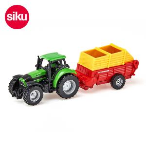 クーポン利用対象外 メール便不可 ボーネルンド ジク SK1676-MG Tractor with pottinger loader wagon siku BorneLund 7010141｜marumiya-world