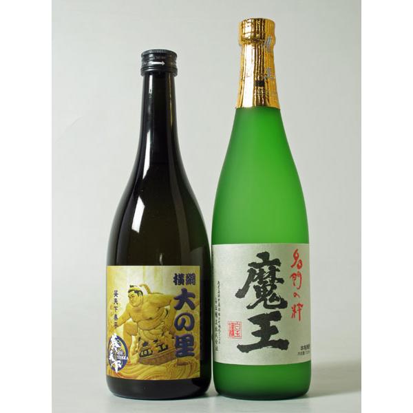 大相撲 横綱 大の里 応援 晩酌セット 純米酒 大の里と芋焼酎 魔王 720ml の2本セット