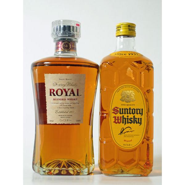 ウイスキー サントリー ローヤル 43° 660ml&amp;角瓶 40° 700ml 2本セット