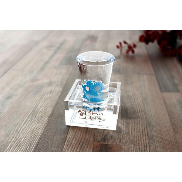 【丸モ高木陶器直営】『冷感 雪 結晶 こぼし 酒 天開 グラス アクリル 枡 ペア セット』温度で色...