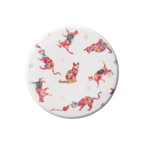 【丸モ高木陶器直営】温感マグカバー 猫柄　温度で色が変わる