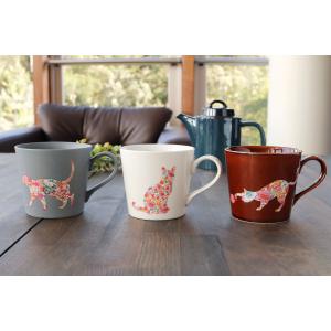 【丸モ高木陶器直営】『温感 ネコ マグカップ ３個 セット』温度で色が変わる