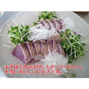 高級料亭用！かつおたたき わら焼き（宮城県産一本釣り）1.2ｋｇ前後！鰹 カツオ たたき タレ付 か...