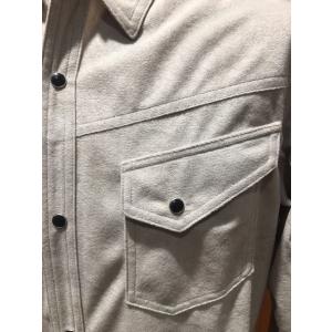 西脇長造商店/新潟シャツ/無地スエード調ウエスタンシャツ