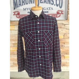 Blue Snow Whiteブルースノーホワイト/ BSW長袖ネルシャツ　レギュラー【ロイヤルター...