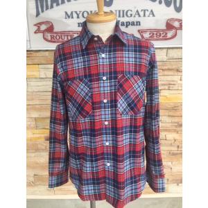 Blue Snow Whiteブルースノーホワイト/ BSW長袖ネルシャツ　レギュラー【フランネル】...