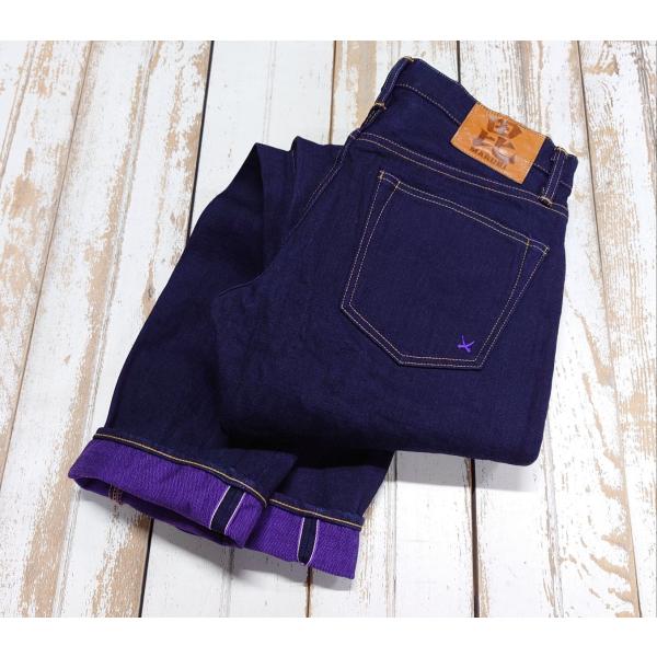 毘沙門天 14.5oz天然藍ロイヤルパープルデニム  W38(95cm) / BI-24546 IN...