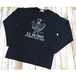Buzz Rickson’s（バズリクソンズ）×PEANUTS / ロングTシャツ　　” FORBES AFB, KAN”　BR69275｜maruni-jeans
