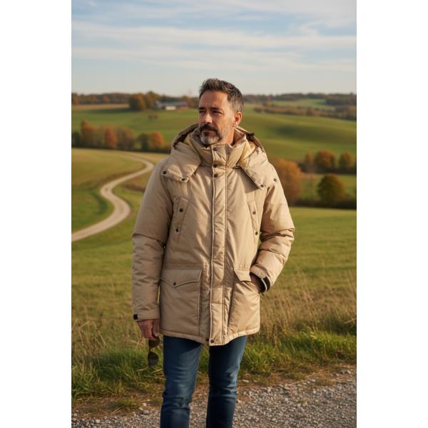 Blue Snow White / マルニオリジナルダウンジャケット 【ベージュ】日本製