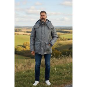 MARNI ネイビー ダウンジャケット フード付き リップストップ ナイロン 刺繍ロゴダウンジャケット | マルニ | Safari