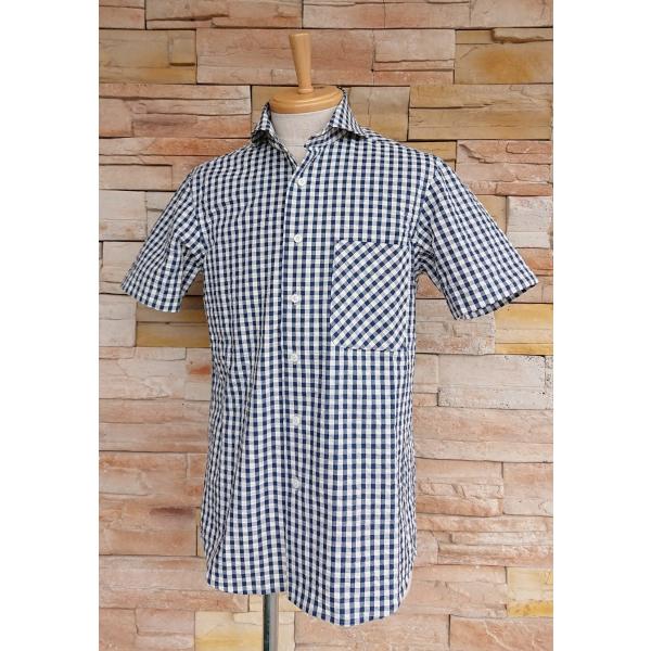 西脇長造商店　半袖シャツ　【インディゴサッカー】
