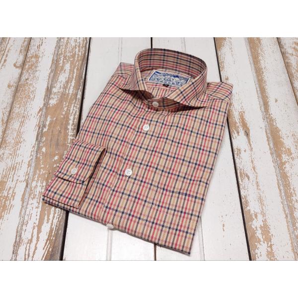 西脇長造商店 / 長袖シャツ　チェック24【ブラウン】