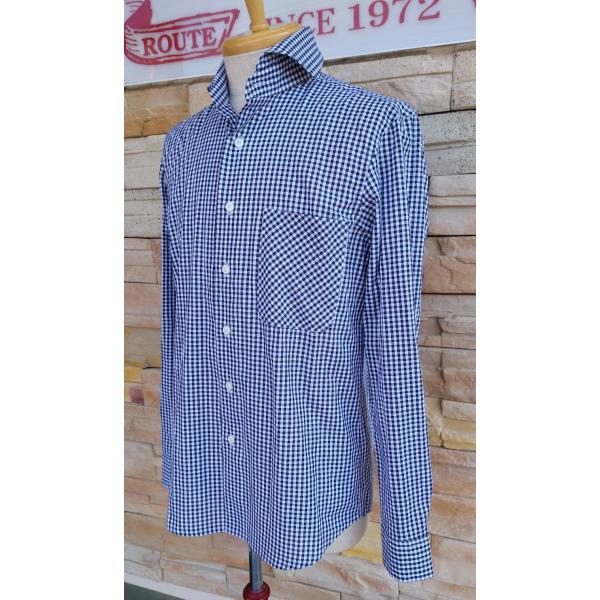 西脇長造商店 / 長袖シャツ　ギンガムチェック小【ブラック】