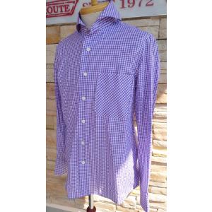 西脇長造商店 / 長袖シャツ ギンガムチェック大【パープル】 : マルニ