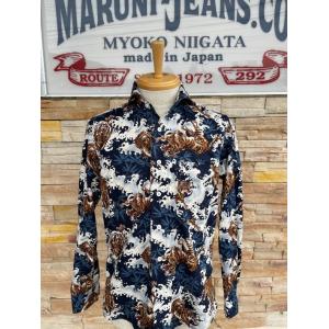 西脇長造商店 長袖シャツ / 【虎・ネイビー】　