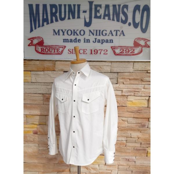 西脇長造商店 / 長袖ウエスタンシャツ　クラシックシャンブレー【ホワイト】　