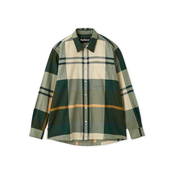 Barbour / Renford タータン チェック シャツ（オーバーサイズフィット）　MSH55...