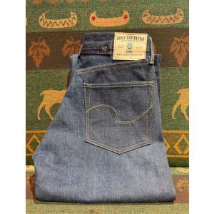 鬼デニム ONI DENIM 17oz. ONI-Kasuri 鬼絣デニム ハイライズ
