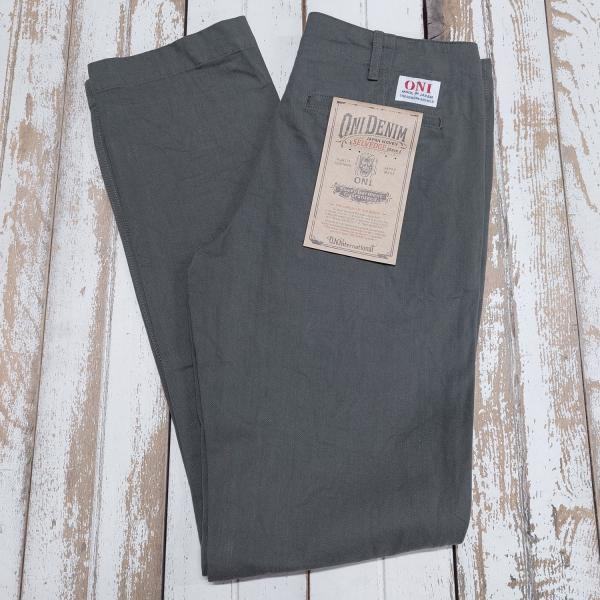 鬼デニム / チノパン 【ONI-718CH-GOL　グレイッシュオリーブ】